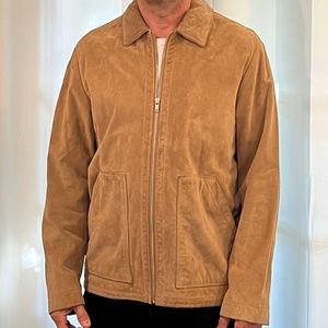 Tan Suede Men's Banana Republic Jacket Medium
